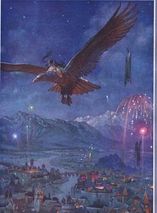 La gran ciudad estaba de fiesta porque era el cumpleaños del rey, de El niño del aire publicado por Duckworth, 1910